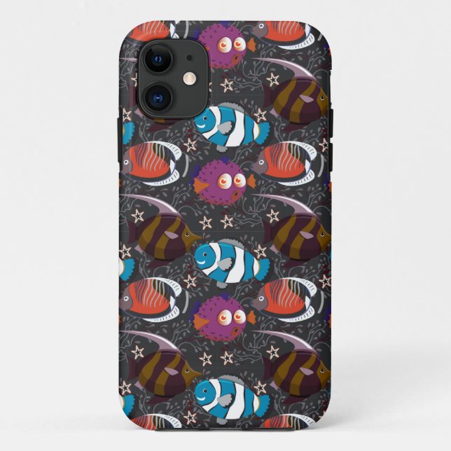 Muster der Wassertiere | Meeresunterwasser 43 Case-Mate iPhone Hülle (Rückseite)