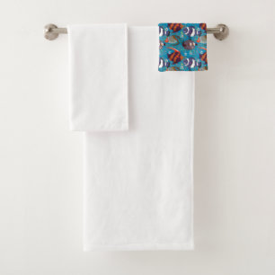 Muster der Wassertiere Meeresunterwasser 45 Badhandtuch Set