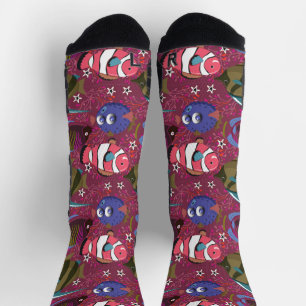Muster der Wassertiere Meeresunterwasser 46 Socken