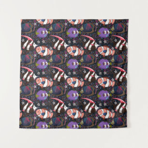 Muster der Wassertiere   Meeresunterwasser 47 Wandteppich