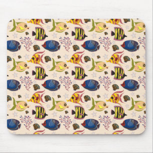 Muster der Wassertiere Unterwasserleben im Ozean Mousepad