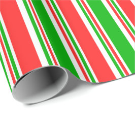Muster der Weihnachtsklauseln in Rot, Weiß, Grün Geschenkpapier