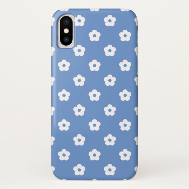 Muster der weißen Blume Case-Mate iPhone Hülle (Rückseite)