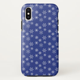 Muster der weißen Schneeflocken Case-Mate iPhone Hülle