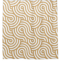 Muster der weißen und goldenen Meereswellen