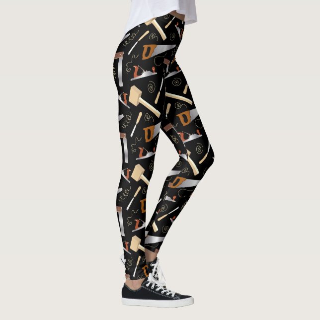 Muster der Werkzeugsysteme für Tischlerwerkzeuge Leggings (Rechts)