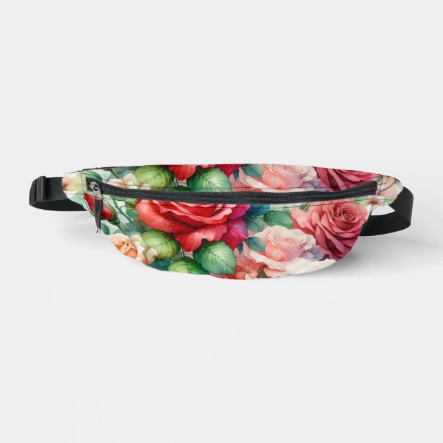 Muster der Whimsikschen Rose Bauchtasche (Vorderseite)