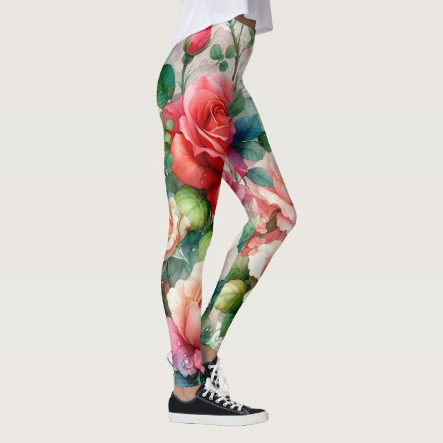 Muster der Whimsikschen Rose Leggings (Rechts)