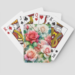 Muster der Whimsikschen Rose Spielkarten