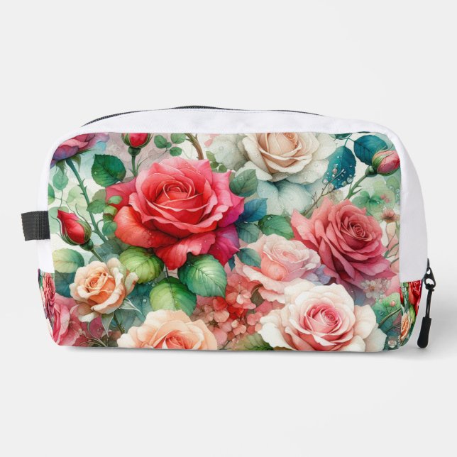 Muster der Whimsikschen Rose Waschbeutel (Vorderseite)