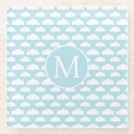 Muster der Whimsikwolke Glasuntersetzer