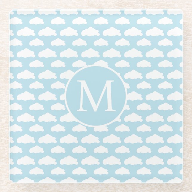 Muster der Whimsikwolke Glasuntersetzer (Vorderseite)