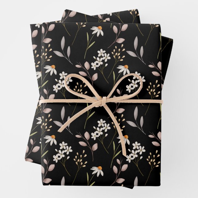 Muster der Wildblume Geschenkpapier Set (Beispiel)