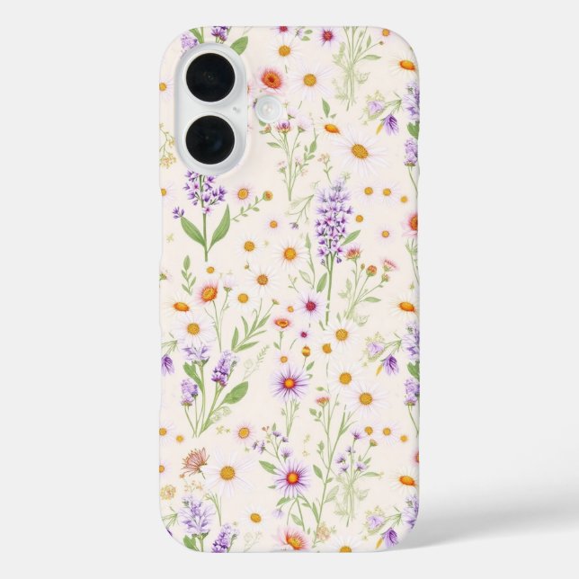 Muster der Wildblume Pastel Case-Mate iPhone Hülle (Rückseite)