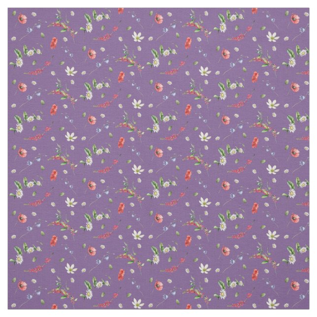 Muster der Wildblumen für Wasserfarben Stoff (Muster)