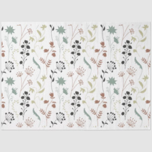 Muster der Wildblumen Seidenpapier