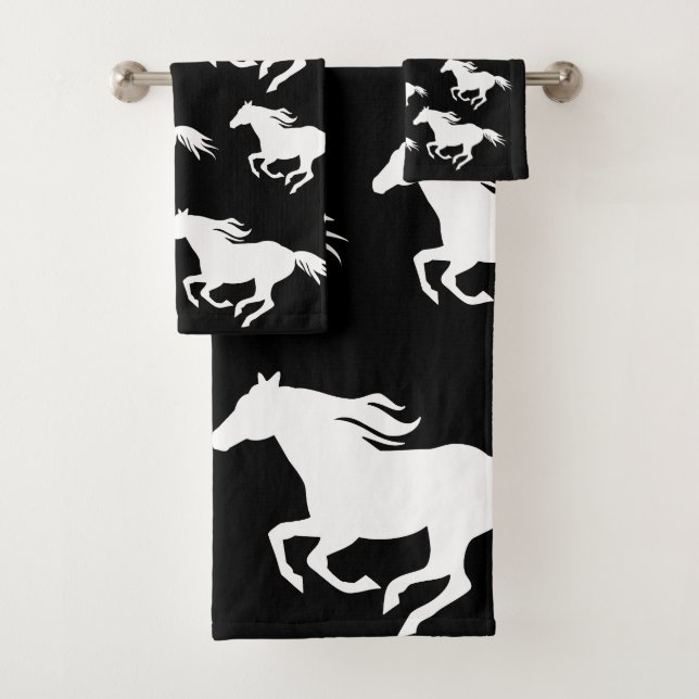 Muster der Wildpferde Badhandtuch Set (Insitu)