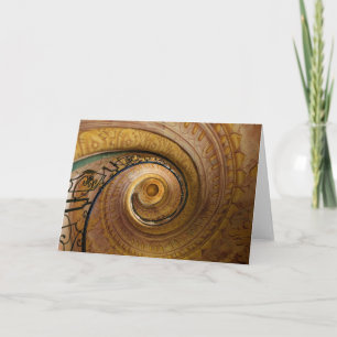 Muster der wirbelnden Treppe Karte