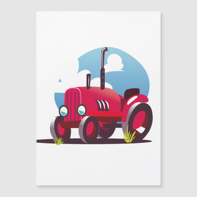 Muster der Zugmaschine (blauer Hintergrund) Magnetkarte (Vorderseite)