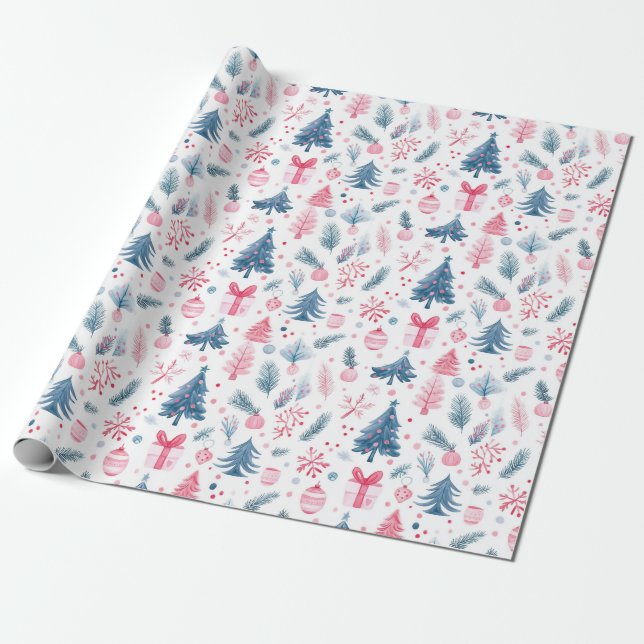 Muster des Aquarellturms Geschenkpapier (Ungerollt)