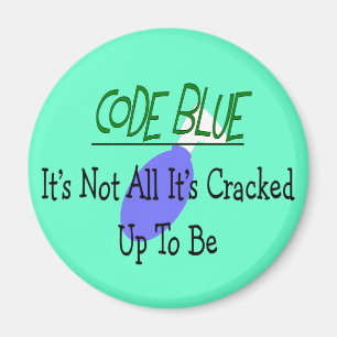 Muster des Atemtherapeuten "Code Blue" Magnet