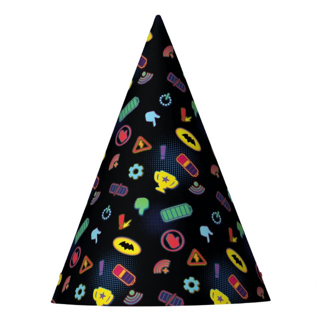 Muster des Batwheels™-Symbol Partyhütchen (Vorderseite)