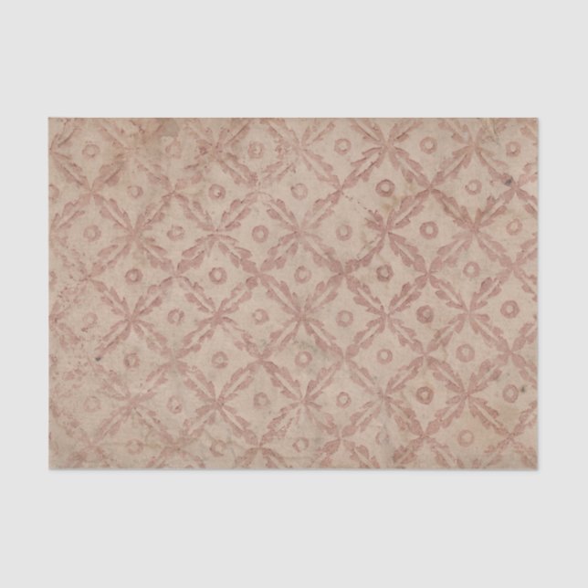 Muster des Decoupage Paper der Blume und Kreise Seidenpapier (Vorderseite)