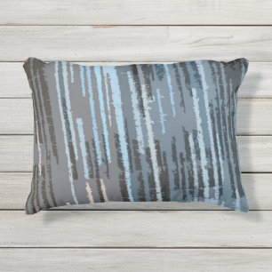 Muster des erdgeschliffenen mehrfarbigen Streifens Kissen Für Draußen