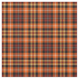 Muster des Fall-kariertes grobes Brown, Orange und Stoff