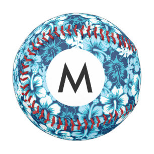Muster des floralen Surf-Hibiskus Baseball