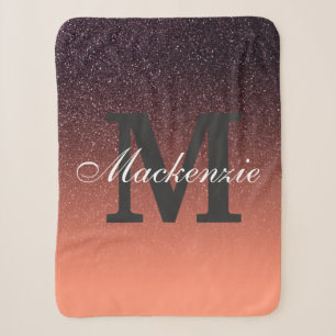 Muster des Glitzer Sherpadecke