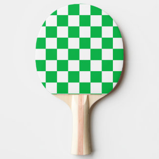 Muster des grünen, weißen, karierten Karos Tischtennis Schläger