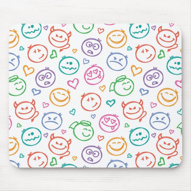 Muster des Lächelns Mousepad (Vorne)