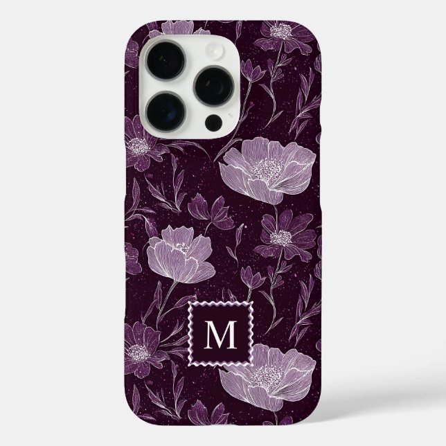 Muster des lila Glitzer Case-Mate iPhone Hülle (Rückseite)