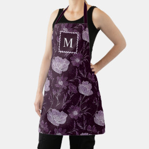 Muster des lila Glitzer Schürze