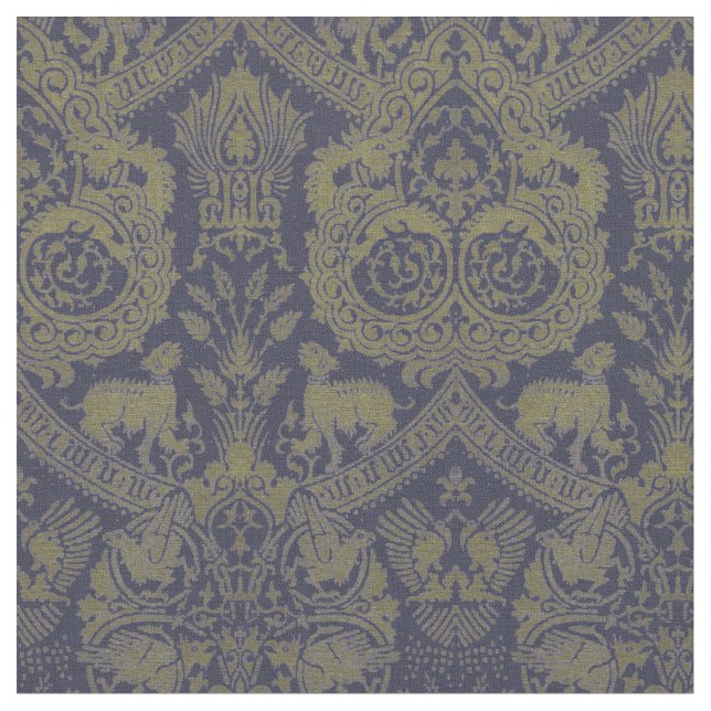 Muster des mittelalterlichen 13. Jahrhunderts Stoff (Nahaufnahme)