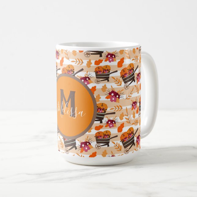 Muster des Musters für das Muster der Whimsical Fa Kaffeetasse (VorderseiteRechts)