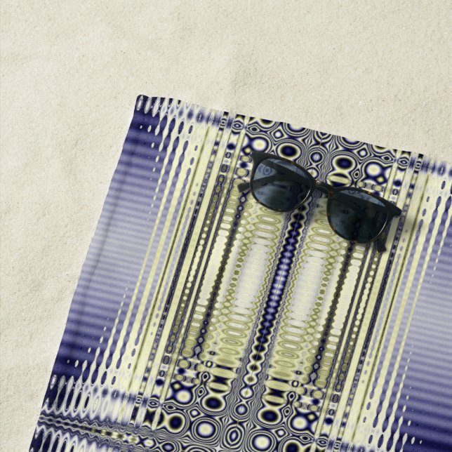 Muster des optischen Illusion-Fraktals Strandtuch (Beispiel)