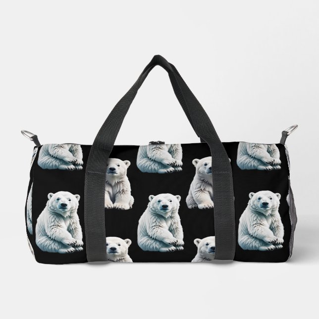 Muster des Polarbärs Duffle Bag (Vorderseite)