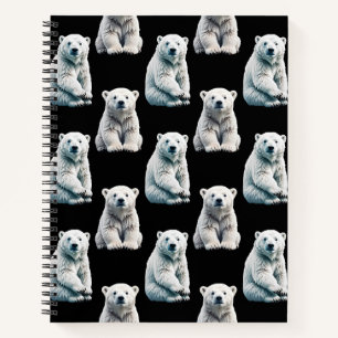 Muster des Polarbärs Notizbuch