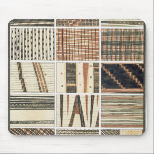 Muster des polynesischen Tapa vom Koch Mousepad