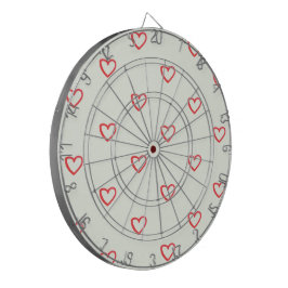 Muster des roten Herzens, Niedlich, Liebe Dartscheibe