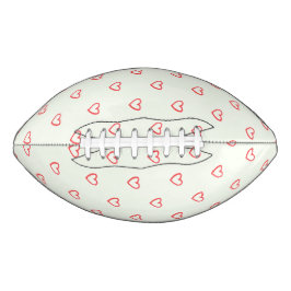 Muster des roten Herzens, Niedlich, Liebe Football