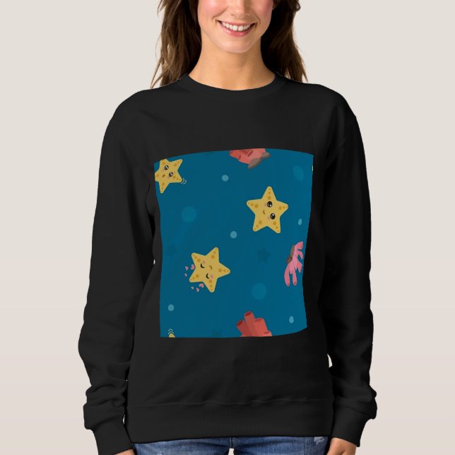Muster des Schwammtauchgeräts Sweatshirt (Vorderseite)