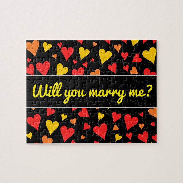 Muster des schwebenden roten, orangefarbenen und g puzzle (Horizontal)