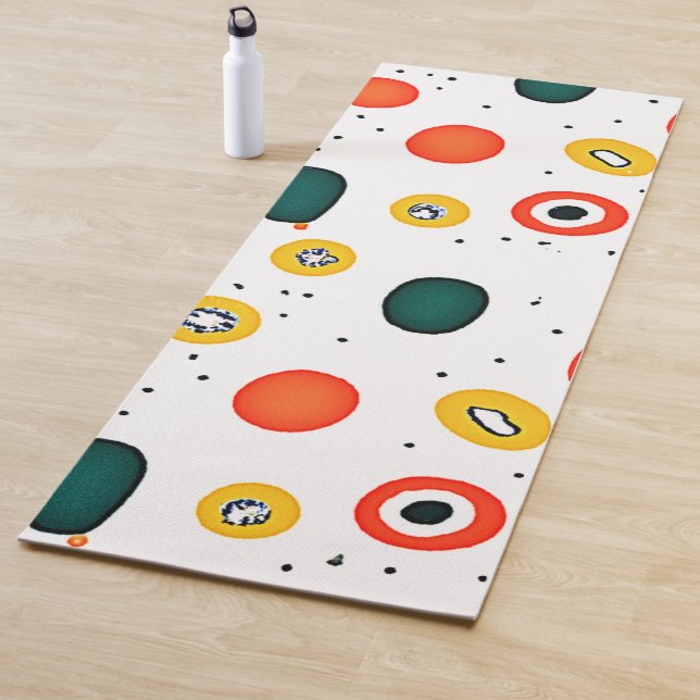 Muster des spielerischen Punktkreises Yogamatte (Beispiel)