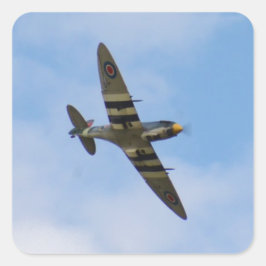 Muster des Spitfire MK IX MK923 Quadratischer Aufkleber