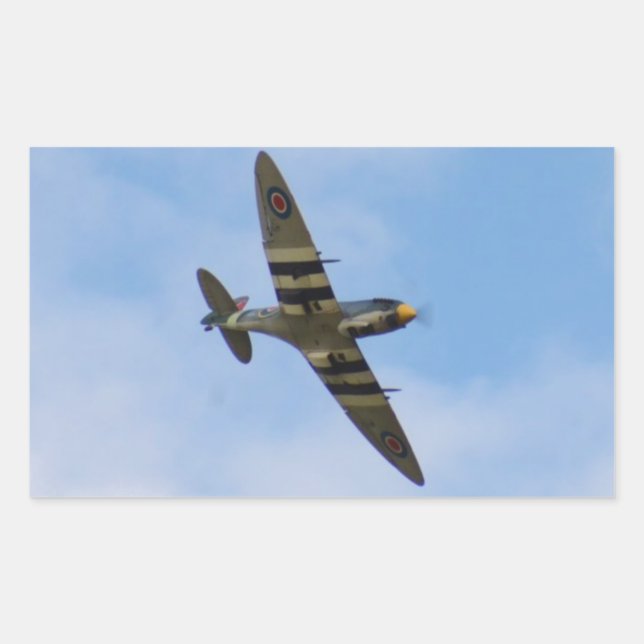 Muster des Spitfire MK IX MK923 Rechteckiger Aufkleber (Vorderseite)