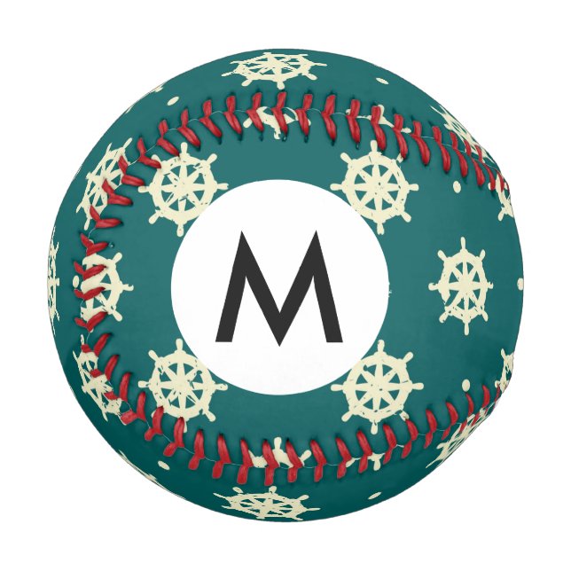 Muster des Vintagen Schiffskörpers Baseball (Vorderseite Links)