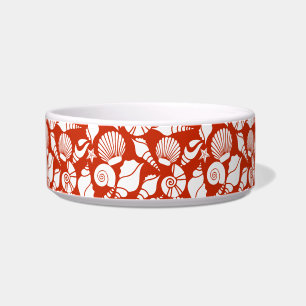 Muster des weißen roten Ozeans Napf